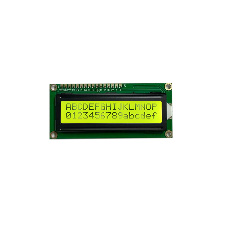 LCD-scherm met 1602 tekens FSTN-scherm Geelgroene LCD-modus