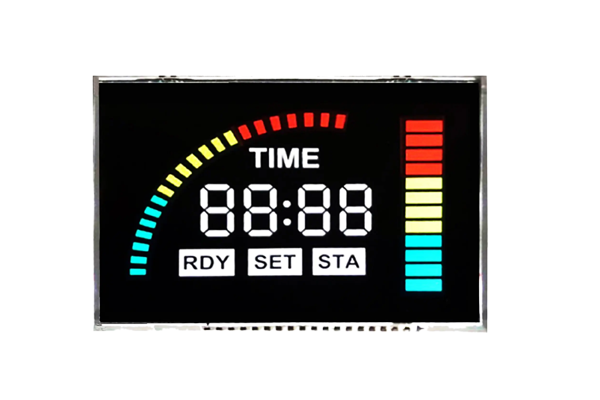 De verschillende weergavewolen van het segment LCD -display