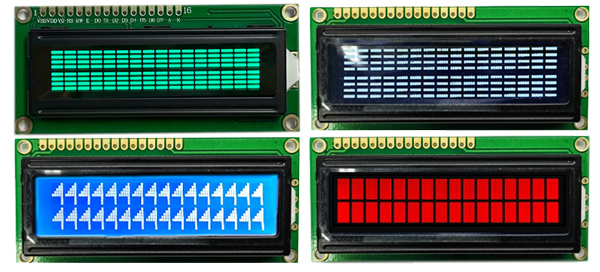 Uit hoeveel kleuren kunt u kiezen voor een LCD-scherm met 16 x 2 tekens?
